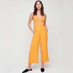 ☀️🧡Host Pick🧡☀️ Aritzia Wilfred Faun Wide-Leg Belted Pants